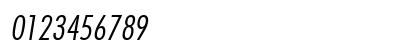 Futura LtCn BT Italic Preview