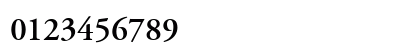 Garamond SSi Semi Bold Numeric Preview