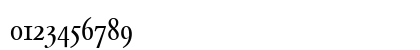 Garamond BE Regular Numeric Preview