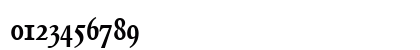 Garamond BE Bold Numeric Preview