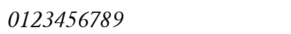 GaramondBE RomanItalic Preview