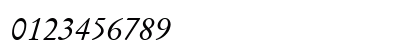 Garamond Kursiv Preview