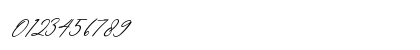 Amsterdam Signature Italic Regular Numeric Preview