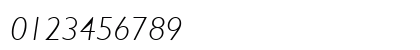 Gentle Italic Numeric Preview