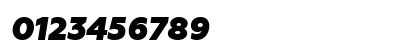Geoform Heavy Italic Numeric Preview