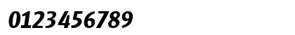 Glasgow Bold Italic Numeric Preview