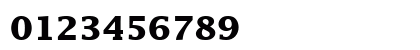 Lucida Bold Numeric Preview