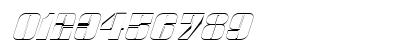 Glyphic Italic Numeric Preview