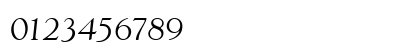 GoudyWtcT Italic Numeric Preview