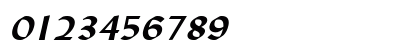 Lynda Wide Bold Italic Numeric Preview
