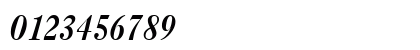 HCasablanca Bold Italic Numeric Preview