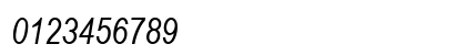 Arial Narrow Italic Numeric Preview