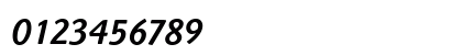 HighlanderITC-Medium MediumItalic Numeric Preview