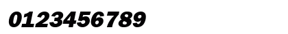 H_FrankfurtGothicHeavy Italic Numeric Preview