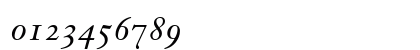 JansonText RomanSC Italic Numeric Preview