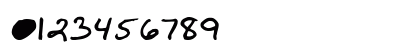 KibbyBoldFont Regular Numeric Preview