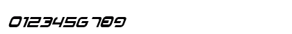 4114 Blaster Condensed Italic Condensed Italic Preview