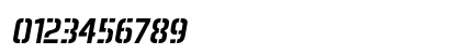 Aero Matics Stencil Italic Preview