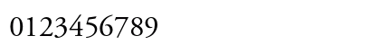 Adobe Garamond Regular Numeric Preview