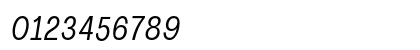 Agrandir Text Italic Numeric Preview
