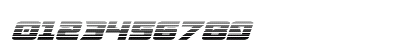 Aircruiser Gradient Italic Italic Numeric Preview