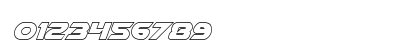 Airstrike Outline Regular Numeric Preview