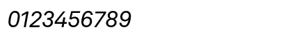 Akkurat Italic Numeric Preview