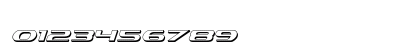 Alpha Men 3D Italic Italic Numeric Preview