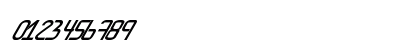 AmplitudesBoldItalic Regular Numeric Preview