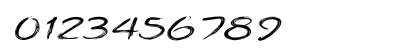 Angillian Extra-expanded Italic Numeric Preview