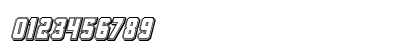 Antilles Engraved Italic Italic Numeric Preview
