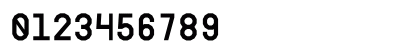 AO Mono Black Regular Numeric Preview