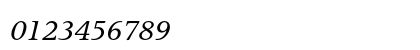 Apollo MT Italic Numeric Preview