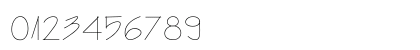 Architect's Hand Regular Numeric Preview