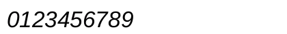 Arimo Italic Numeric Preview