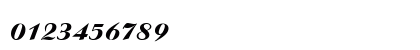 Ariston Cirilica Bold Italic Numeric Preview