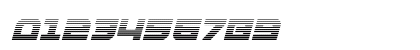 Armed Lightning Gradient Italic Italic Preview