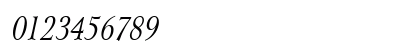 Array-Condensed Italic Numeric Preview