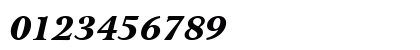 Arrus Blk BT Black Italic Numeric Preview