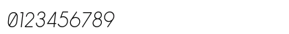 Arvin Light Italic Numeric Preview