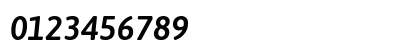 Asap SemiBold Italic Numeric Preview