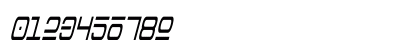 Aurebesh Condensed Italic Preview