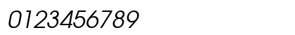 AvantGarGotItcLUN Italic Numeric Preview