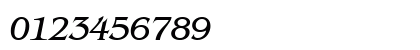 Bangkok Italic Numeric Preview