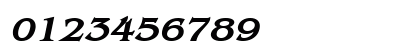 Bangle-Wide Bold Italic Numeric Preview