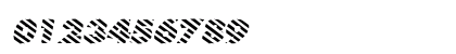 BarberPole Italic Numeric Preview