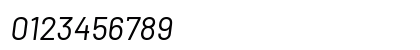 Barlow Italic Numeric Preview