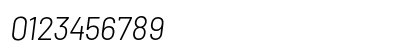 Barlow Light Italic Numeric Preview