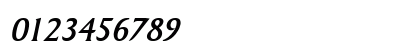 Barrett Bold Italic Numeric Preview