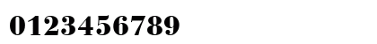 Bauer Bodoni T Bold Numeric Preview